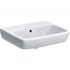 Geberit Selnova Square - Umývadielko 500x420 mm, bez otvoru na batériu, s prepadom, biela 500.301.01.7