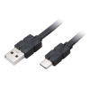 AKASA - USB 2.0 typ C na typ A kabel - 30 cm AK-CBUB43-03BK