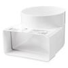 VENTS koleno plastové 90° prechod kruhové ploché potrubie 125 mm 60 x 204