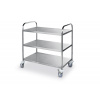 Trojpolicový servirovací vozík 900x590x930 mm | HENDI, 810101 inox