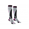 Dámské lyžařské podkolenky Bridgedale Ski Lightweight Womens Over Calf Merino Performance silver/black - S (3-4,5) / EU 35-37 / 21-23 cm