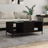 zahrada-XL Konferenčný stolík čierny 102x50x40 cm kompozitné drevo 829309