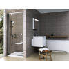 Ravak PIVOT PDOP1, 1-dielne sprchové dvere do niky otočné 90x190, Satin,Transpar + vešiak 03G70U00Z1