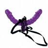 Fetish Fantasy Vibrating Double Delight Strap-On, pripínací obojstranný