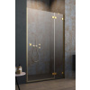 RADAWAY ESSENZA PRO GOLD DWJ 80cm pravé dvere do niky, profil zlatý, sklo číre, 10099080-09-01R
