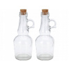 Excellent Houseware Sklenená fľaša na olej/ocot Vintage 250 ml 2 ks