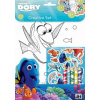 Vymaľovanková súprava s pastelkami Hľadá sa Dory