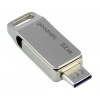 Goodram USB flash disk, USB 3.0, 32GB, ODA3, strieborný, ODA3-0320S0R11, USB A/USB C, s otočnou krytkou (ODA3-0320S0R11)