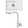 Set Alveus (dřez Rock 130 White 11 + baterie Siros White 11) SETA22216