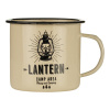 FOSCO hrnček Outdoor Lantern smaltovaný 500ml PIESKOVÝ