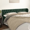 vidaXL Čelo postele so záhybmi tmavozelený 183x23x78/88 cm zamat - Zelená - 102722-202831