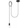 Sollux Lighting Edison závesné svietidlo 1x60 W čierna SL.0369