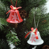 Vianočné ozdoby na zavesenie - zvončeky 6 kusov