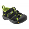 KEEN Detské sandále NEWPORT H2 TODDLER black/lime green- black/green Veľkosť EU: 26