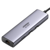 Adaptér Ugreen CM512 90568 USB-C - 2x USB-A 3.0 / HDMI / RJ45 / čítačka (ugreen90568)