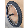 Koleso 20 predné BMX 48 lúčov os hrubá 14 mm s pneumatikami širokými 20x2.125