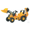 Rolly Toys - Traktor CAT Trac s čelným nakladačom a zadnou rýpacou lyžicou
