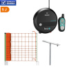 Set elektrického ohradníku se sítí ochrana před vlkem, rysem - DUO RF zdroj s ovladačem 5 J - síť 50 m
