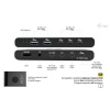 i-tec KVM Docking Station HDMI for 2 hosts, Power Delivery 2x 100W C31KVMHDMIDOCKPD I-Tec