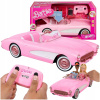 Kabriolet ružový na diaľkové ovládanie Hot Wheels pre Barbie The Movie Corvette