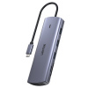 UTK UNITEK USB-C rozbočovač 9 v 1, HDMI, VGA, SD, RJ45, PD 100 W