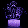 Nočná lampa do detskej izby - 3D lampa LED USB pre darčekový spongebob#1567 (3D lampa LED USB pre darčekový spongebob#1567)