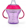 BABYONO Hrnček netečúci s mäkkým náustkom Natural Nursing 180 ml fialová