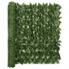 vidaXL Balkónová markíza s tmavozelenými listami 600x100 cm - Zelená - 63578-18432