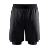 Pánske bežecké šortky CRAFT Vent 2v1 black XXL