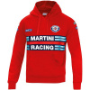 Sparco mikina s kapucňou Martini Racing, farba červená, veľkosť XXL