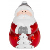 Dekorácia MagicHome Vianoce, Santa, LED, terakota, 8,5x8,2x12,5 cm