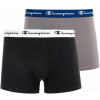 Pánske boxerky Champion 2-pack boxer shorts Black-Grey|L