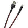 MobilNET KAB-0118-USB-LIGHT Dátový a nabíjací USBLightning, 2A, 1m, černý
