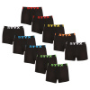 10PACK pánske boxerky Styx sport guma čierne (10G9601) XL