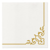 Obrúsky PAW AIRLAID 40 x 40 cm - Elegant Frame Gold