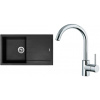 Set Sinks G189N6 (dřez Amanda 860 NANO Nanoblack N6 + baterie Mix 35 Chrom - lesklý)