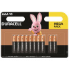 Batéria, mikro AAA, 10ks, DURACELL 