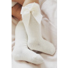 Cóndor Podkolienky s mašľou - Cream Vyberte veľkosť: veľ. 27-31
