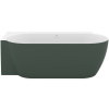 Ravak Volně stojící vana Freedom Corner II Tec 175x86 cm akrylát levá grey green CC91200000