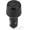 NEDIS nabíjačka do auta/ 65 W/ 12 - 24 V DC/ 3.25 A/ USB-A/ USB-C/ automatická voľba napätia/ čierna