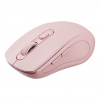 C-TECH myš Dual mode WLM-12PK, bezdrátová, 1600DPI, 6 tlačítek, růžová, USB nano receiver WLM-12PK