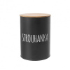 Dóza ORION Dóza plech/bambus pr. 11 cm Strúhanka BLACK (153678)