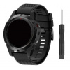 eses Silikónový remienok pre Garmin EasyFit/QuickFit 26 mm Farba: čierna