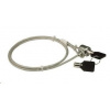 PREMIUMCORD Bezpečnostní zámek na NTB 1,8m Kensington Lock (na klíč, ocelové lanko) zdz-1