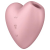 Satisfyer Cutie Heart - nabíjateľný stimulátor klitorisu s tlakovými vlnami (ružový)