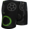 Boxerky Lonka Kevin Bike Big - čierne-zelené, M