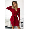 ŠATY CELIA - BORDO (ZN. NUMOCO záruka kvality. Originálne, trendy, sexi, štýlové, pohodlné.... oblečenie na každú príležitosť.)