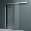 Amalfi Satinato skleněné posuvné dveře 900x2050 mm s mušlí