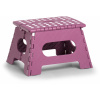 Zeller Skladacia stolička, malá, ružová, 35 × 28 × 22 cm, nosnosť 150 kg