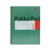 Špirálový zošit, A4+, linajkový, 100 strán, PUKKA PAD, 